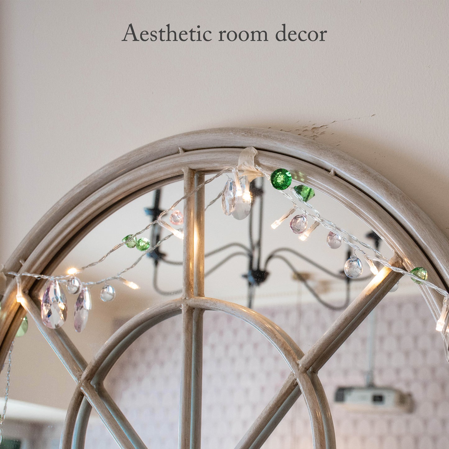 Pastel Crystal Lights 10ft 30 LED Jewels Fairy Lights Battery Operated/USB Plug