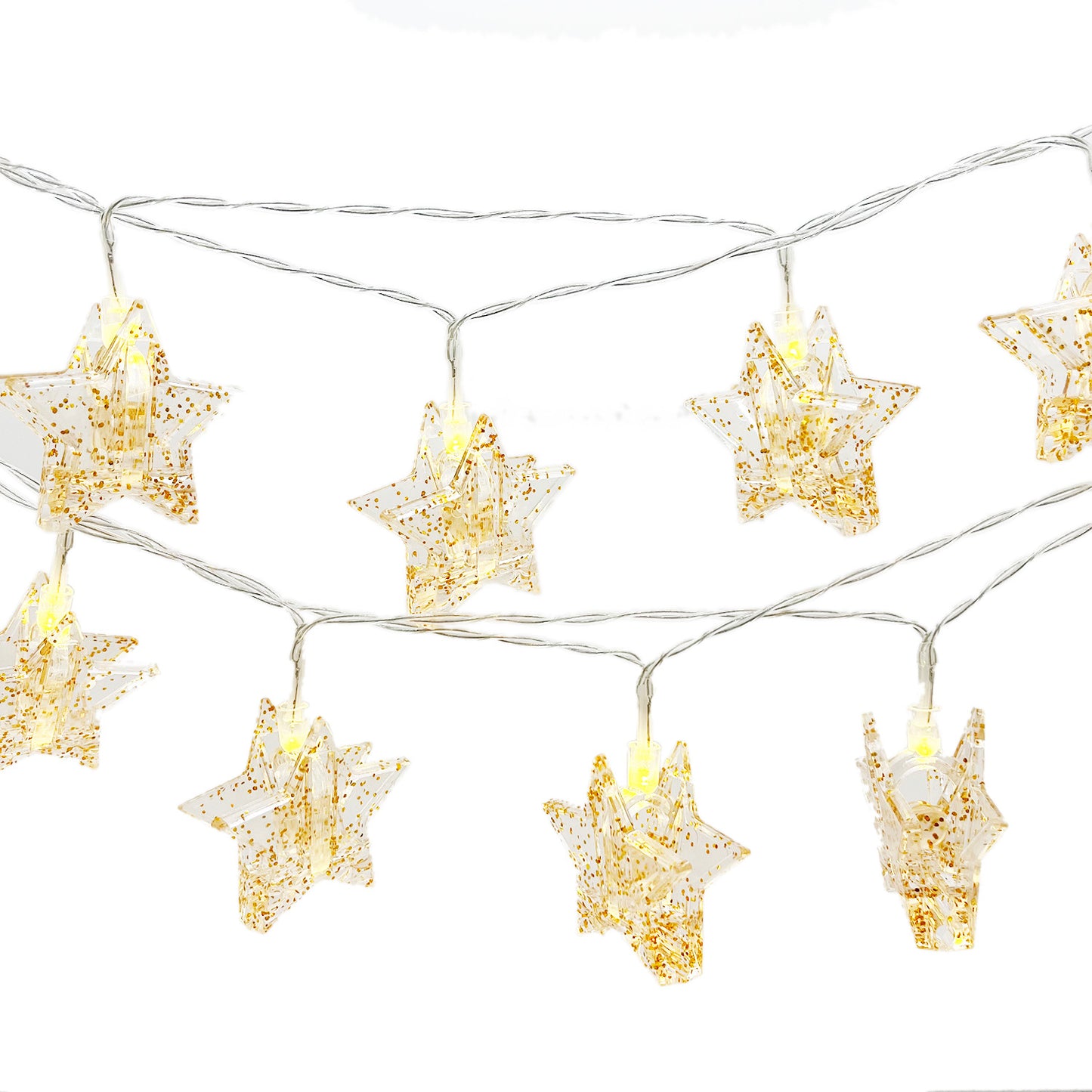 Stars Photo Clips String Light 10ft LED Photo Wall Decor Lights with 20 Clips Battery Operated
